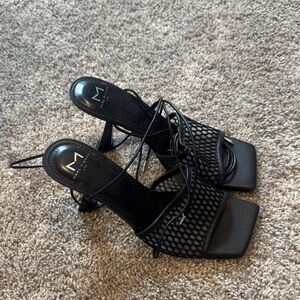 Marc fisher Black Lace-Up Heels